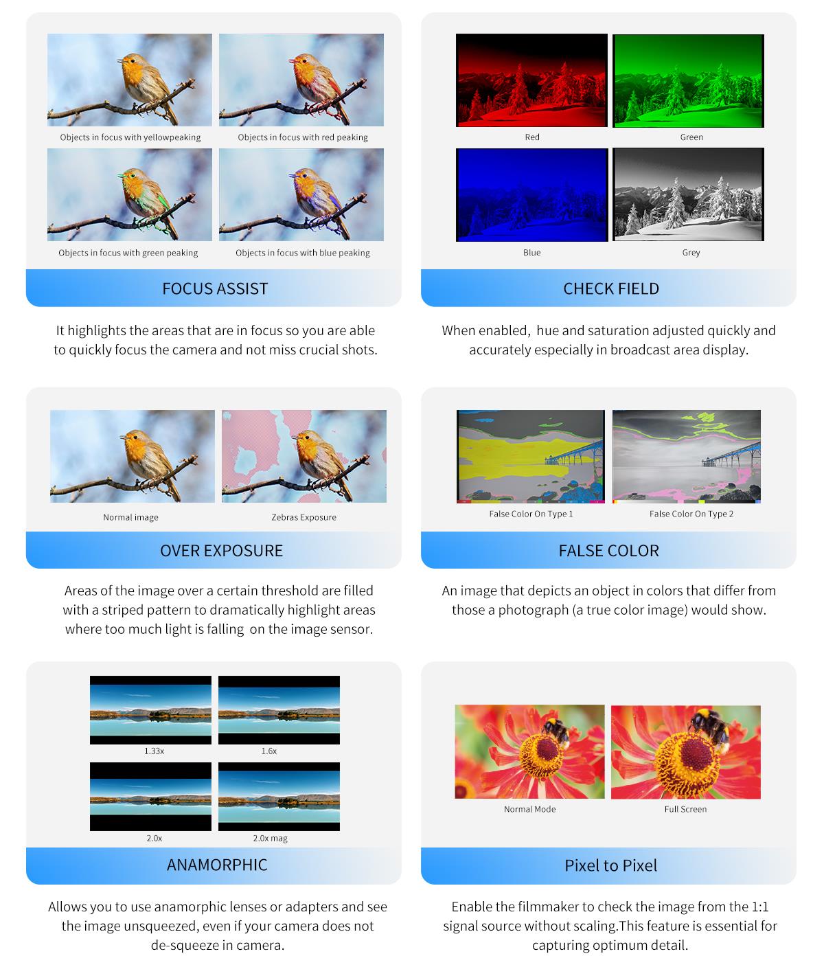 false color monitor